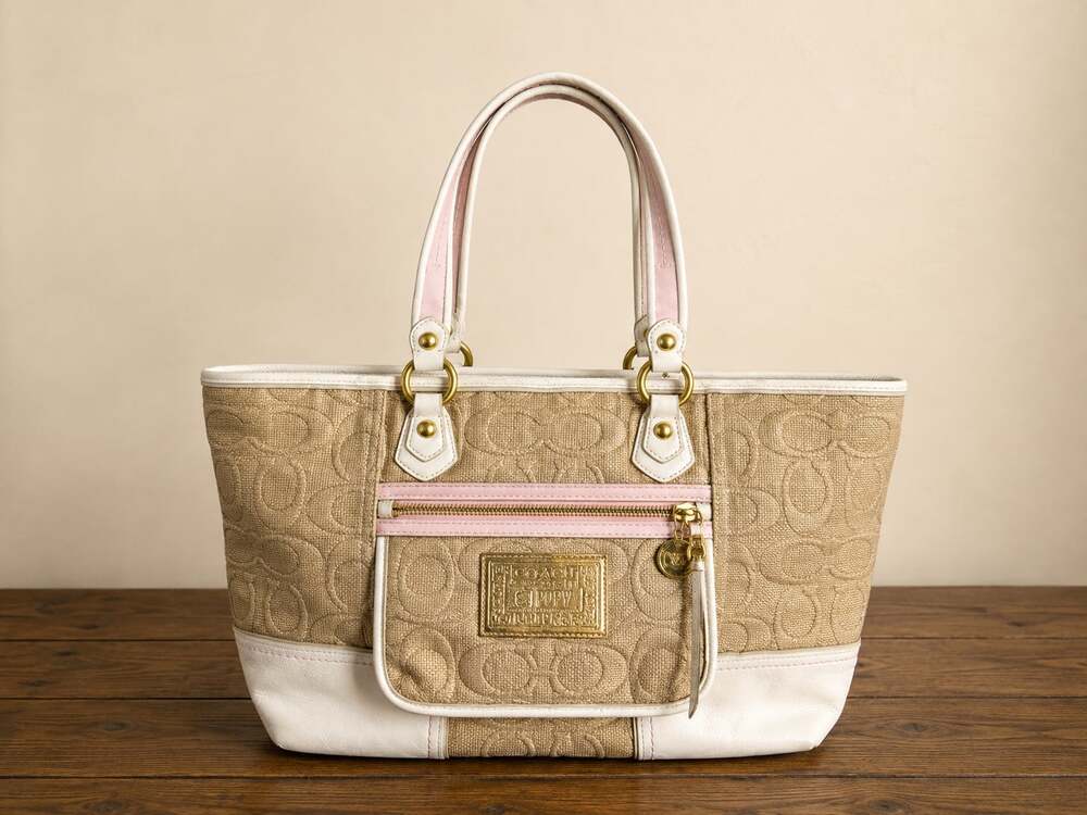 Coach Poppy Straw Tote